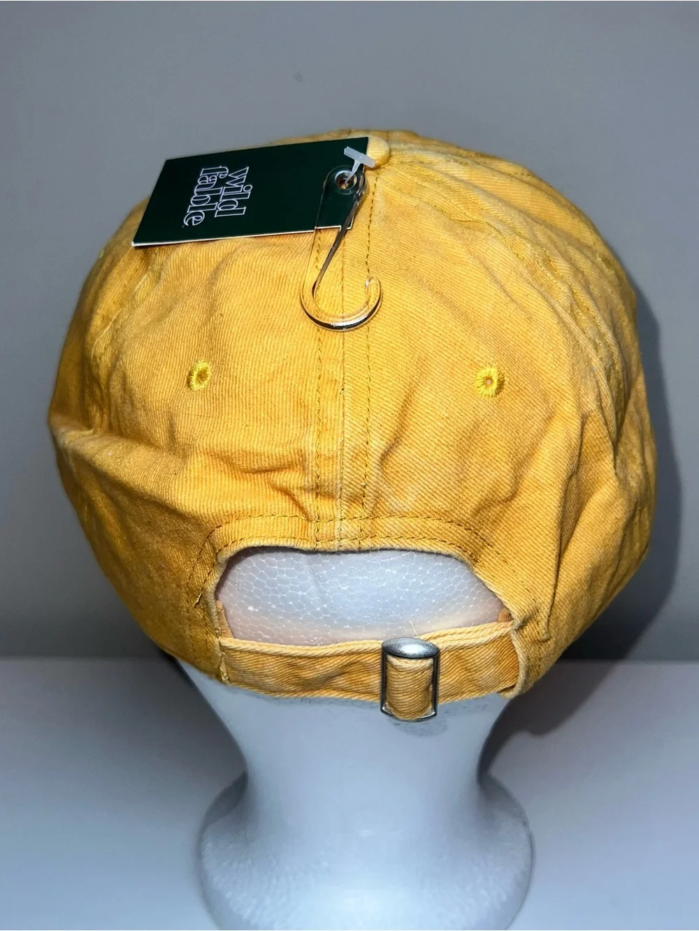 Yellow Strawberry Embroidered Baseball Cap